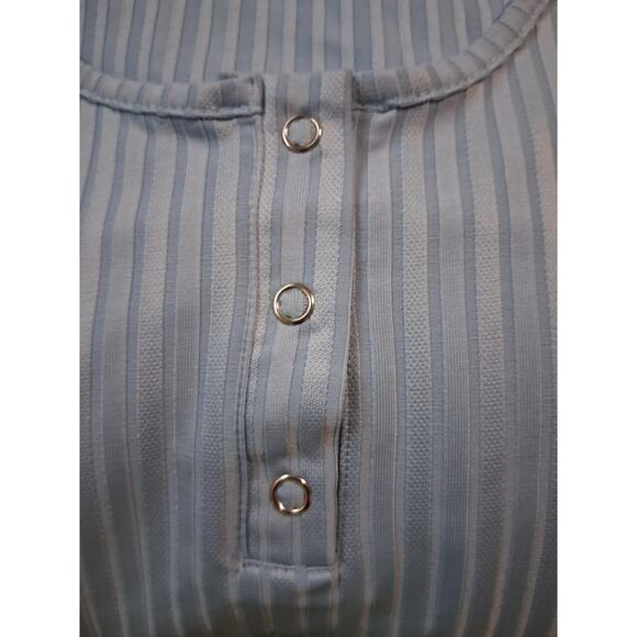 ICHI Quiet Luxury Ribbed Snap Women's size Large Old Money Sleeveless Casual Top - Picture 8 of 13